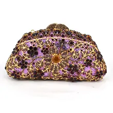 Женские вечерние сумочки женские сумки с кристаллами женские золотые серебряные свадебные вечерние кошельки 520