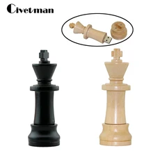 Деревянные шахматные USB флеш-накопители 4 ГБ 8 ГБ 16 ГБ 32 ГБ 64 Гб 128 ГБ 256 ГБ деревянная Флешка USB 2,0 флеш-накопитель внешний накопитель