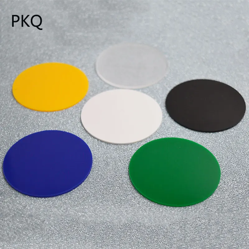 6 см-20 см круглый цветной акриловый лист диски для глины ручная основа мультфильм куклы DIY круглый пластиковый лист