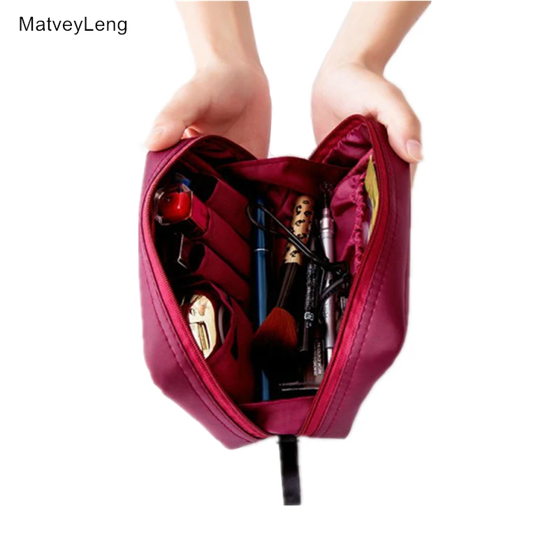

New Nylon Fashion Multifunctional Three-dimensional Small Cosmetic Bag Ladies Portable Cosmetic Storage Bag Digital Storage Bag