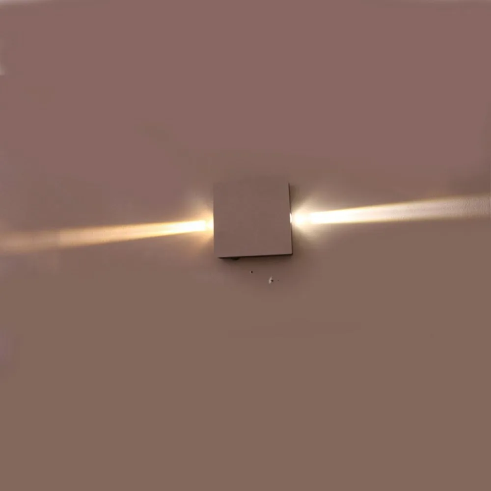 

Led Wall Lamp Bedside Bedroom Living Room Simple Modern Creative Hotel Engineering Aluminum Square