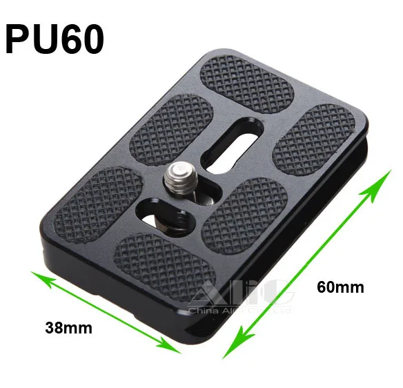Tripod Monopod Quick Release Plate Pu60 60mm For Benro Arca Swiss Ball