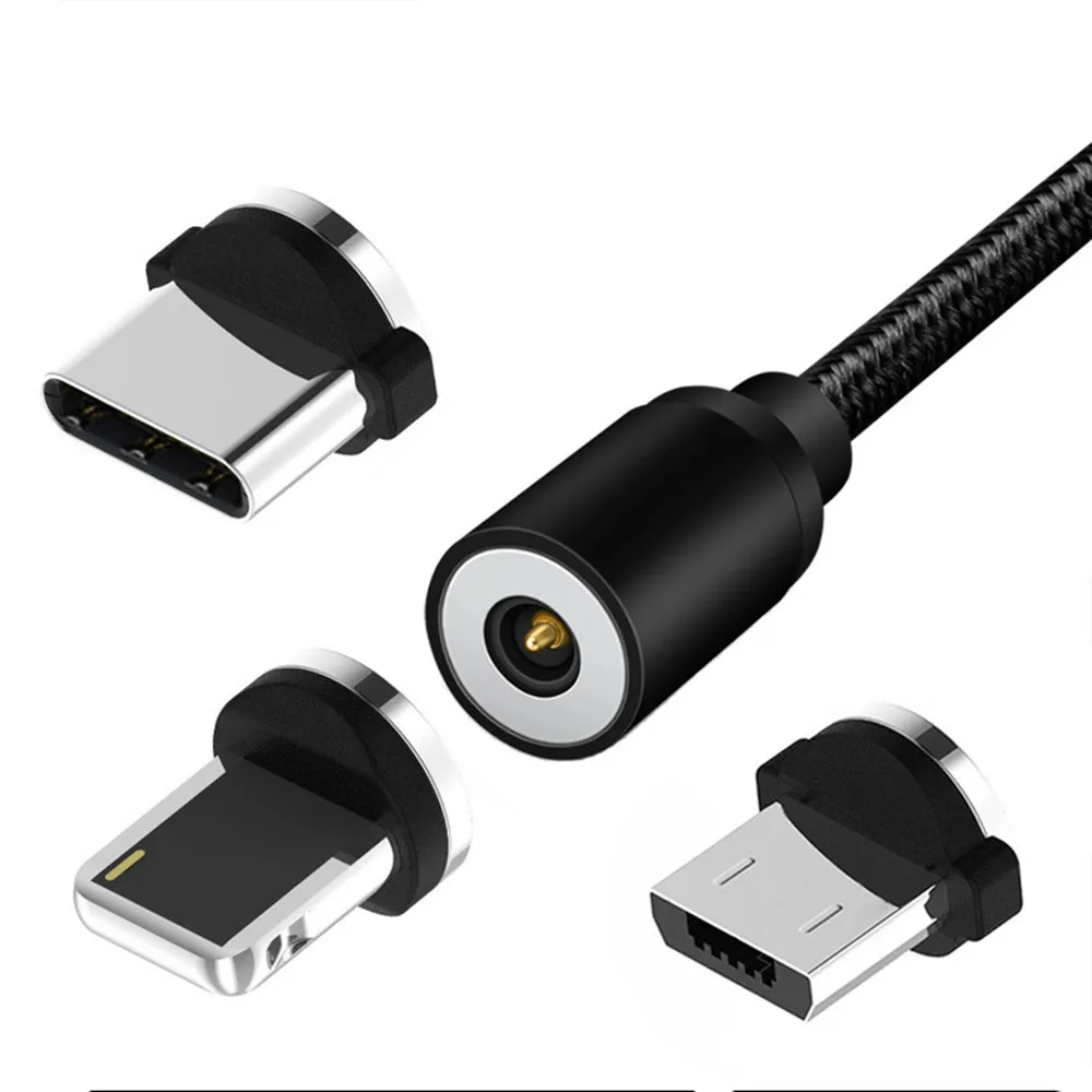 Magnetic USB Cable For iPhone Type C Magnet Charger Data Charging Charge Micro USB Cable For Android Mobile Phone  Cable