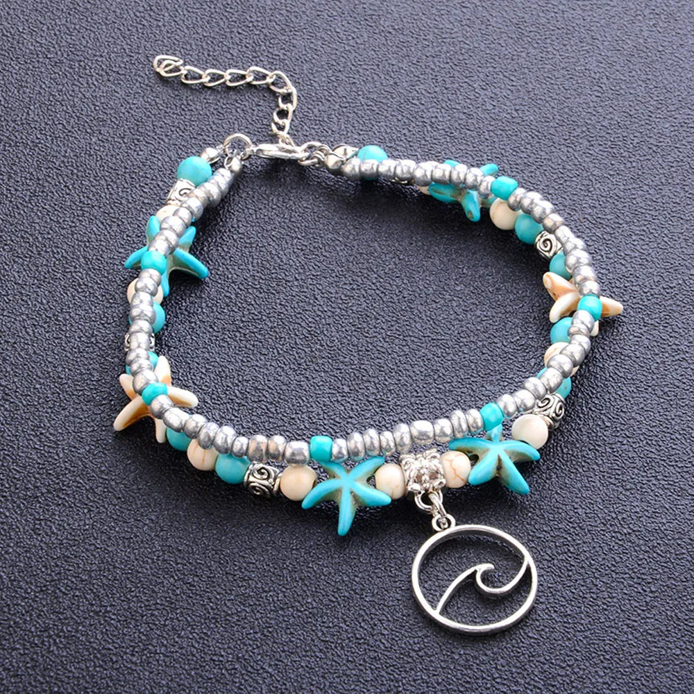2019 Boho barefoot beach bohemian anklet Hippie style Ankle bracelet