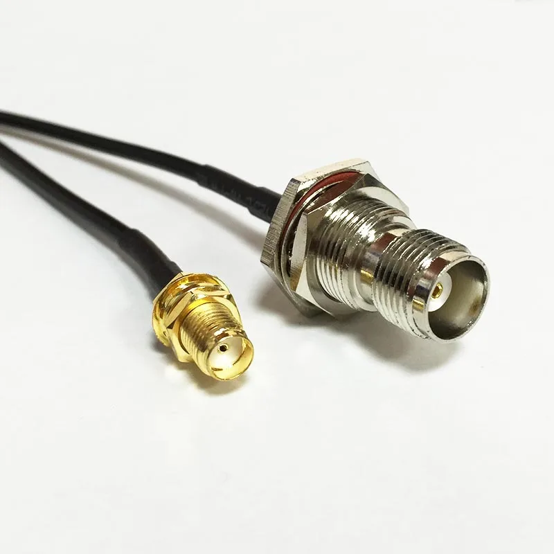

New Modem Coaxial Cable TNC Female Jack nut Switch SMA Female Jack nut Connector RG174 Cable Pigtail 20CM 8" Adapter RF Jumper