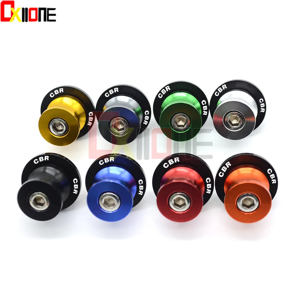 

8MM Motorcycle Accessories CNC Swingarm Sliders Spools For Honda CBR 1000 RR SP2 CBR954RR CBR250R 300R 500R 600F4i 600RR