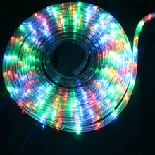 8 Modes Rainbow Tube Fairy String Light Garland Outdoor String Lights With EU Plug 220V For Christmas Festival Party Decoration 8 Modes Rainbow Tube Fairy String Light Garland Outdoor String Lights With EU Plug 220V For Christmas Festival Party Decoration