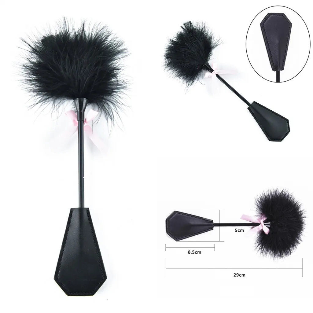 2019 New Male Female Whip Clit Stimulation Slave Flogger Horse for Couple Leather Spanking Paddle Horse Riding Body Massager