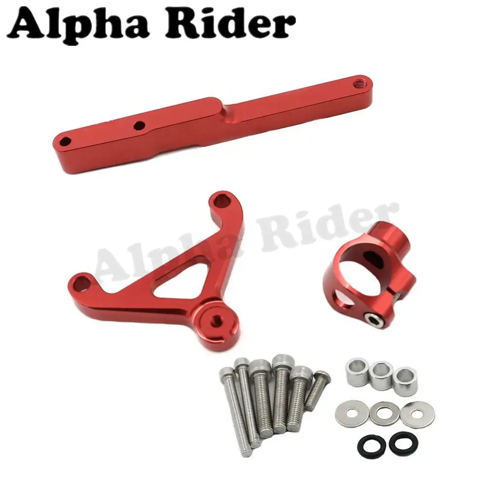 

Red CNC Direction Steering Damper Stabilizer Holder Bracket Kits for Honda CB1000R 2008-2016 2015 2014 2013 2012 2011 2010 2009
