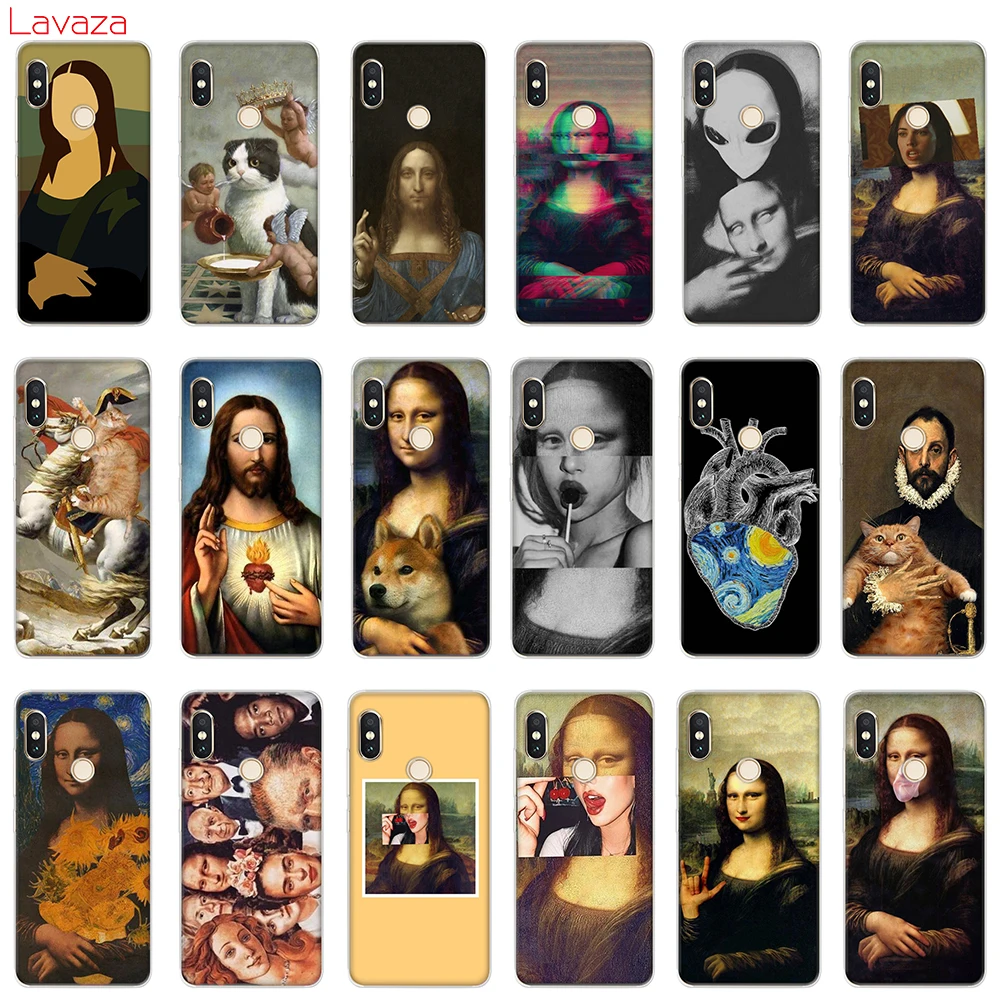 

Lavaza Funny Leonardo da Vinci Mona Lisa Pat Cat Art Aesthetics Hard Case for Xiaomi A2 Mi8 Lite A1 Redmi Note 4X 5 6 Pro F1