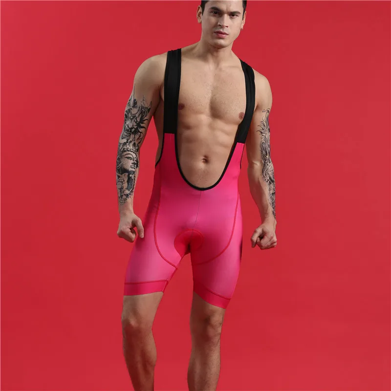 BOESTALK high quality Pants splicing MIT+gel pad cycling set Men short sleeve bicycle equipment triathlon perfect body suit