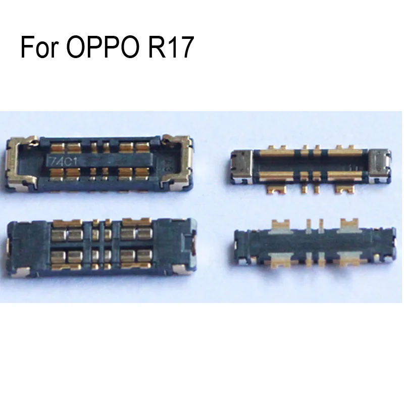 5PCS Inner FPC Connector Battery Holder Clip Contact For OPPO R17 r17 logic on motherboard mainboard R 17 Repair Parts | Мобильные