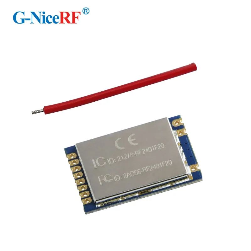 G NiceRF 500PCS 100mW 2.4GHz Wireless RF Transceiver Module RF2401F20 with nRF24L01 Chip with