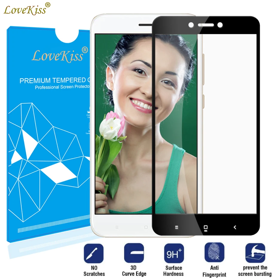 

Curved Edge Redmi Note 4X Screen Protector Coverage Film For Xiaomi Redmi 4X Note 4X Full Cover Screen Tempered Glass Film Case
