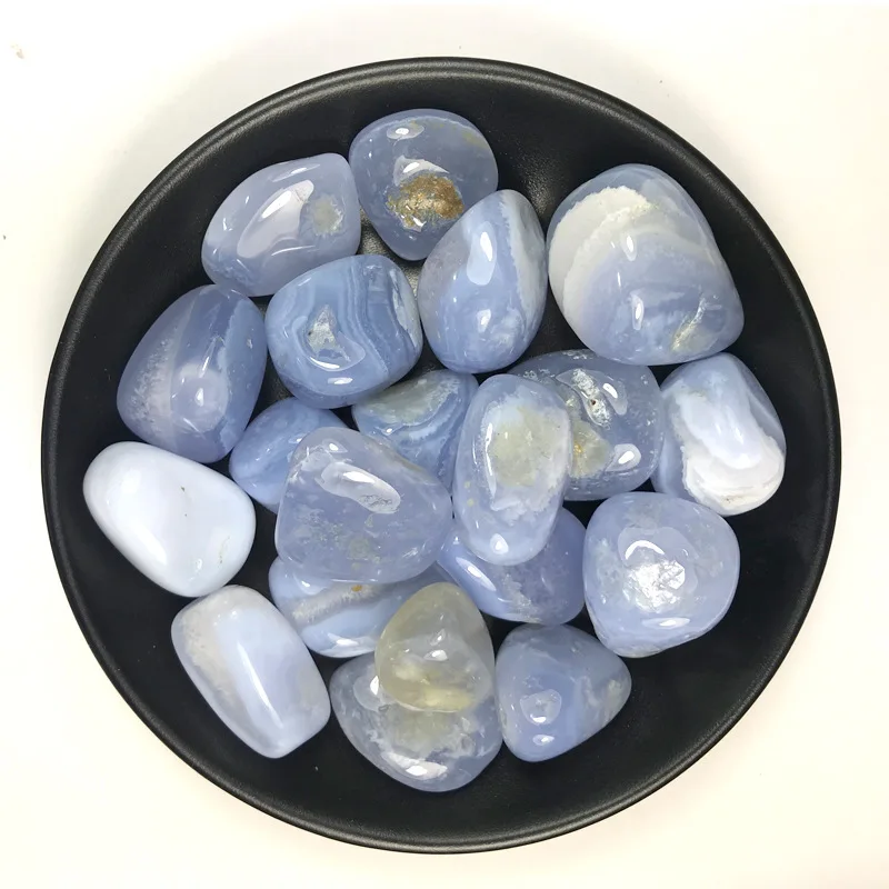 Wholesale 50g Artificial Blue Jade Quartz Polished Crystal Gravel Specimen C815