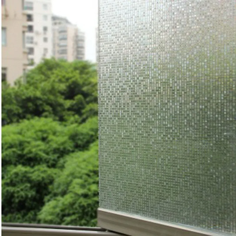 Вырезанная стеклянная оконная пленка плитка мини-мозаики декоративная оконная пленка для матового, статического оконного цепляния пленка для украшения дома