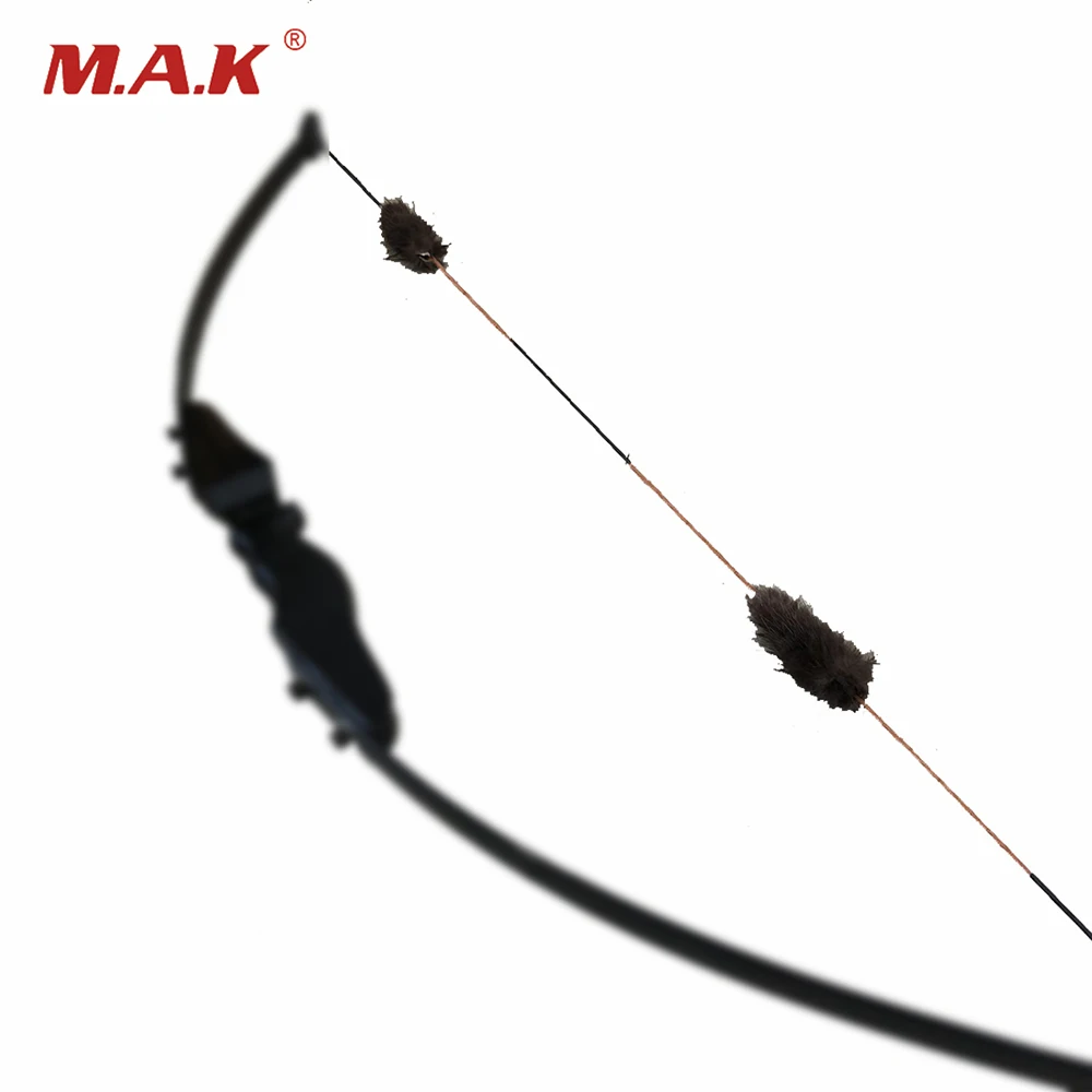 1pair Beaver Hair Bow Silencer Stabilizer Bowstring Shock Absorber for Compound and Recurve Bow