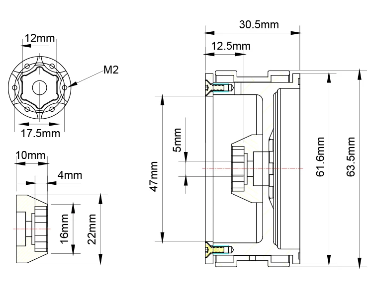 4 шт. D1RC 2,2 Inch в мелкую дырочку; бисером колеса для 1:10 1:8 Traxxas TRX-4 TRX4 RC4WD D90 D110 TF2 осевой SCX10 90046