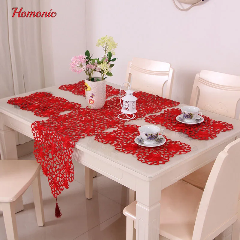 

banquet tablecloth round table traditional chinese styles red wedding tablecloth rectangular luxury table linen placemats cupmat