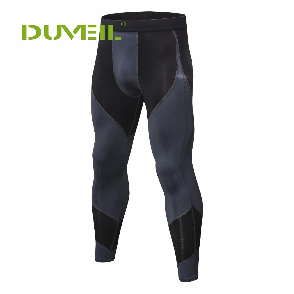 DUVEIL для мужчин PRO tight Running мужские компрессионные брюки с принтом, спортивные облегающие тренировочные быстросохнущие брюки