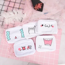 1pcs Women Men White Anti Dust Cotton Mouth Mask Emotiction Masks Cute font b Anime b