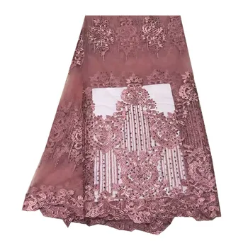 

Embroidery french tulle lace fabric African wedding net lace fabric high quality Nigerian lace fabric mesh for dress nly2-97