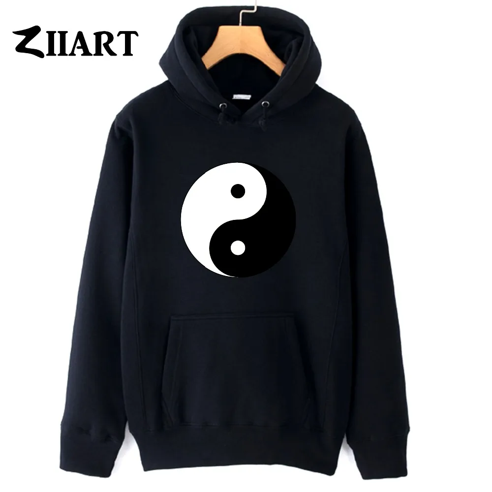 

boys man male hoodies Yin and yang Chinese philosophy autumn winter fleece couple clothes