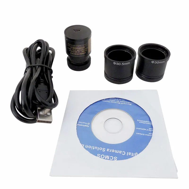  ARRIVAL 5 MP USB Video CCD Camera Biological Stereo Microscope Image Capture industrial Electronic 