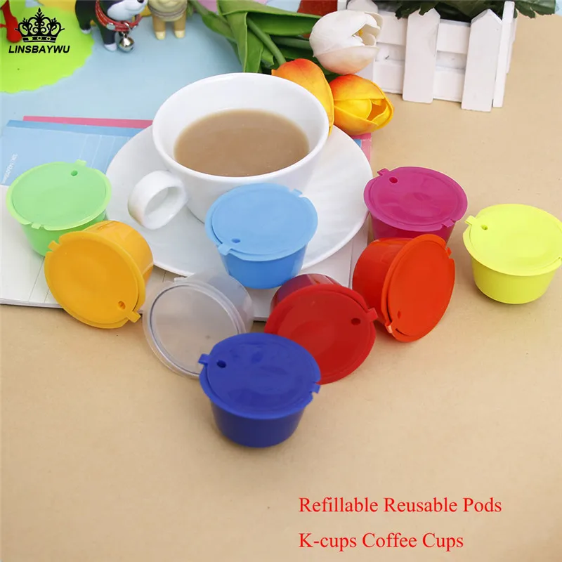 

13 Colors Reusable Refillable Pods K-cups Coffee Cups used more than 50 times Kitchen Accessories