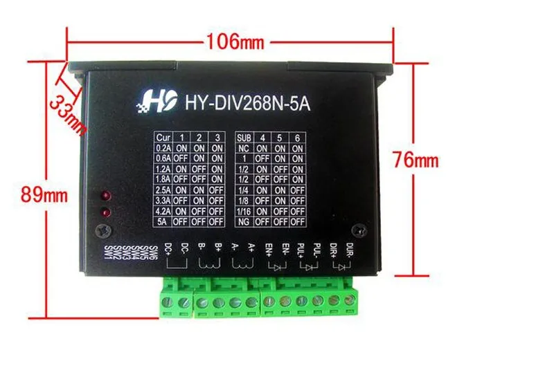 50 шт. много TB6600 0.2-5A ЧПУ Драйвер шагового двигателя NEMA 17 23 TB6600 одной оси двухфазного Гибридный шаговый двигатель ЧПУ