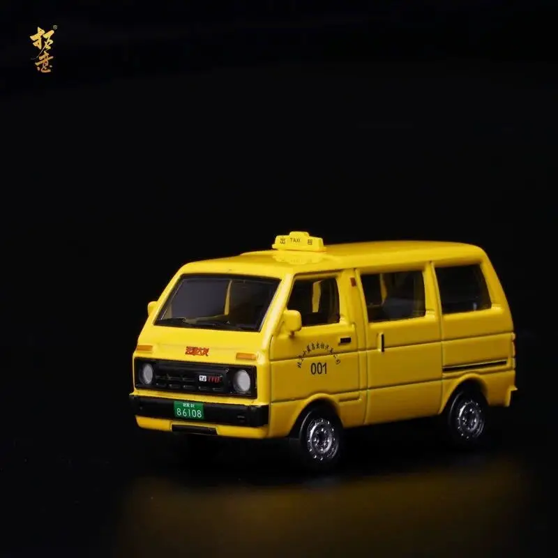 Ретро редкий 1/64 специальный литой металлический Tianjin Daihatsu Taxi настольная