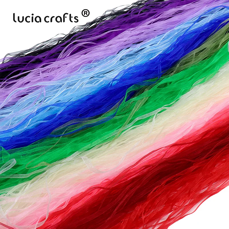 

20Yards 1/8'' 3mm Multi colors Organza Ribbon for Gift Wrapping Headwear Material DIY Garment Sewing Accessories P0307