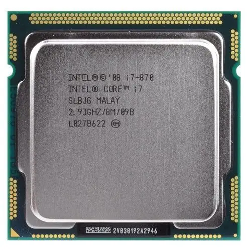 Core i7 870 2.93 GHz Quad Core L3 8M Processor Socket 1156 CPU SLBJG