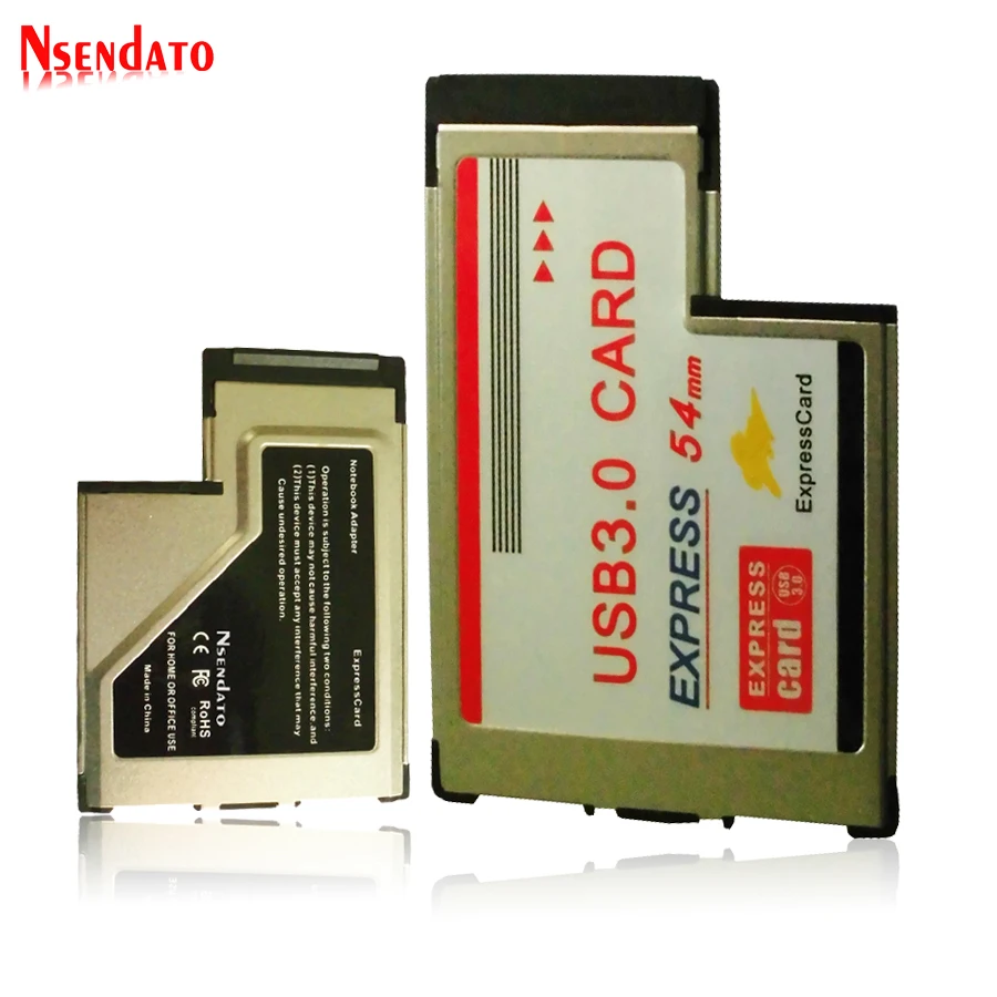 

USB 3.0 USB3.0 PCI Express Card Adapter With 2 Ports 5Gbps USB3.0 HUB 54mm Slot ExpressCard Converter