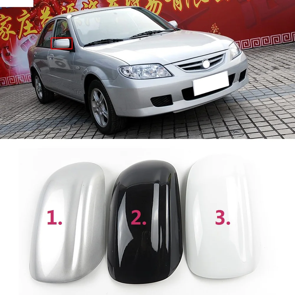 

CAPQX 1PCS For Mazda 323 Family 06-09 Premacy 02-07 Side Rear View Mirror Cover Lid Rearview Mirror Housing Trim Cap Shell Hood