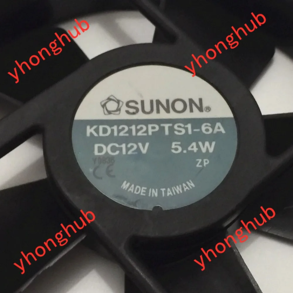 SUNON KD1212PTS1-6A Сервер охлаждающий вентилятор AC/DC 12V 5,4 W 120x120x25 мм 2-провод
