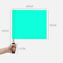 Запуск флага трек и поле матч Игра Сигнальный Флаг для дорожного движения команды суждение забавная игра рефери