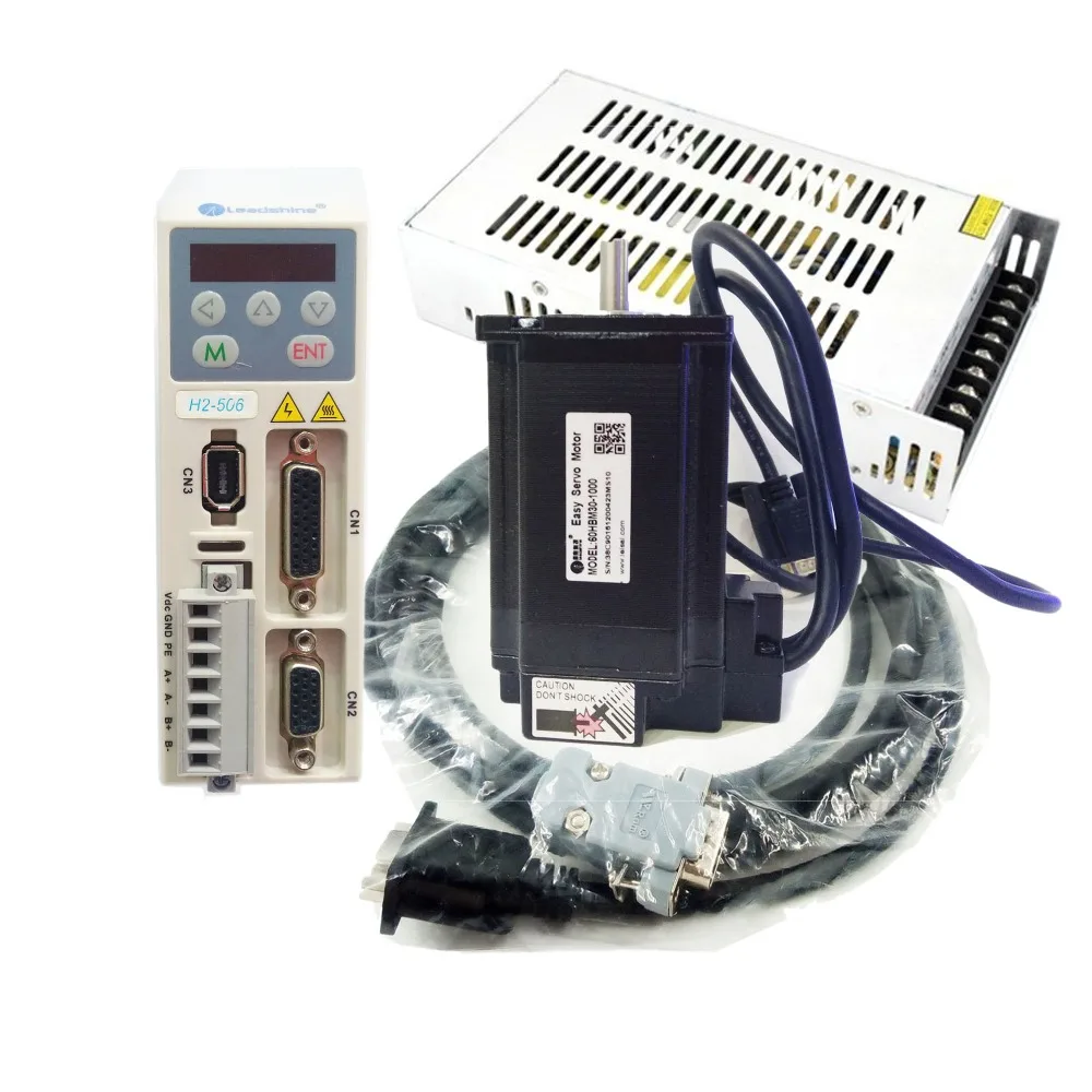 Nema24 3N.m 60mm Closed Loop 2-phase Stepper Motor Driver + 250W 36V DC Power Supply 1 Set Hybrid Servo Motor with Brake CNC Kit Nema24 3N.m 60mm Closed Loop 2-phase Stepper Motor Driver + 250W 36V DC Power Supply 1 Set Hybrid Servo Motor with Brake CNC Kit