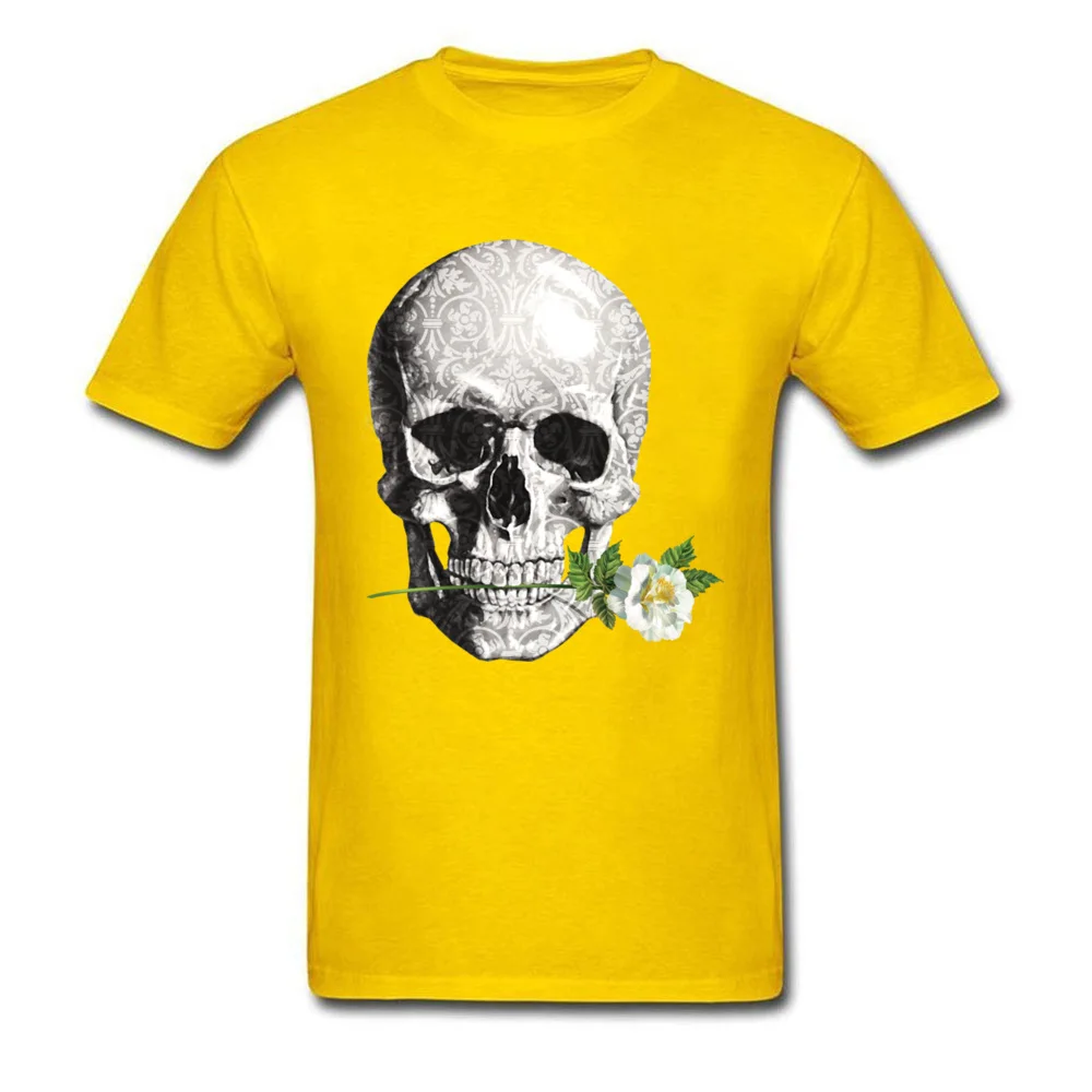 Skull Rose Tattoo_yellow