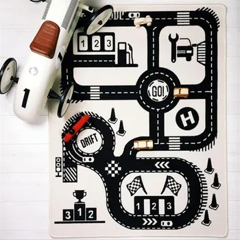

CSS Baby Play Mat Soft Crawling Rugs Car Track Pattern Puzzles Learning Toy Nordic Style Kids Room Decoration Floor Carpet