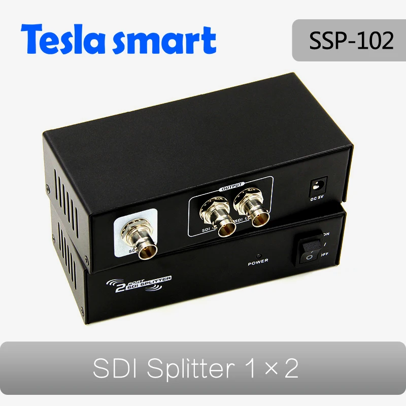 

HD SDI Splitter 1x2 Powered Amplifier Splitter 2 way SDI HD lossless signal distribution to 2 output SDI Splitter 1 in 2 out SDI