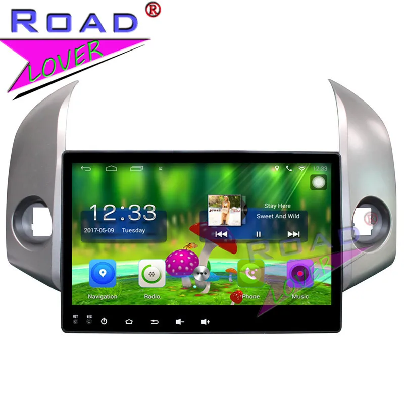 TOPNAVI Android 6.0 2G+32GB 10.1&quot Car PC Head Unit Auto Audio For Toyota RAV4 2009-2012 Stereo GPS Navigation Player NO DVD MP3 |