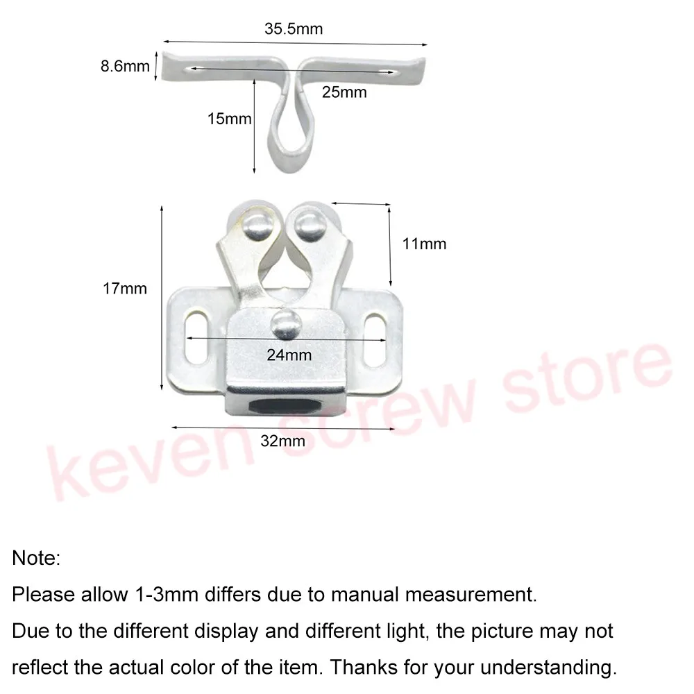 2 шт. дверные Стопорные стопоры, Буфер Заслонки, магнитные дверные Захваты шкафа с винтами для шкафа, фурнитура для мебели