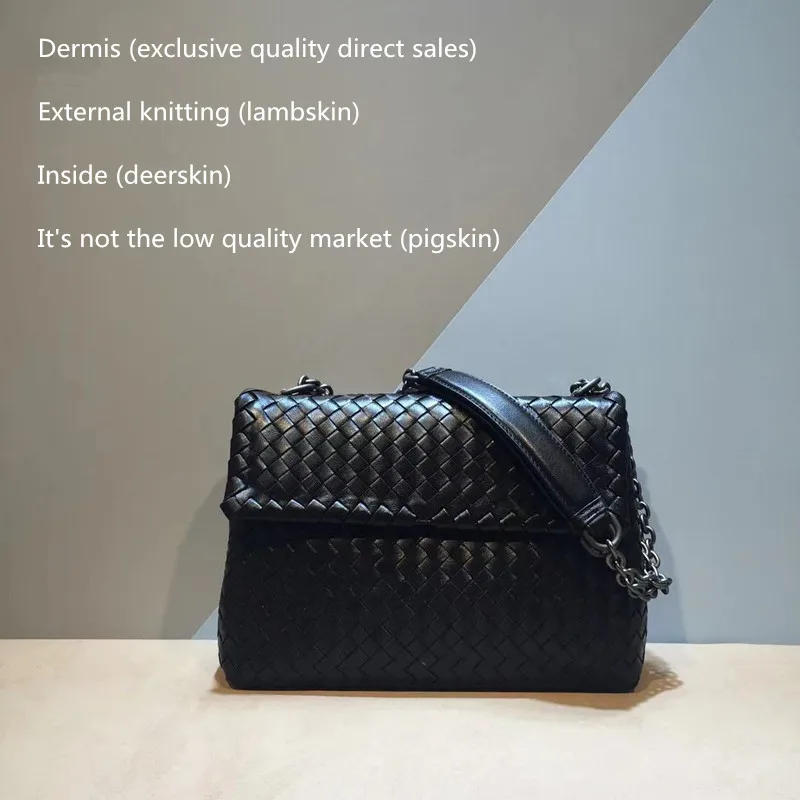 

Internal and external dermis 2019 New pattern The single shoulder bag High-quality Woven bag Sheepskin Women's Genuine leather