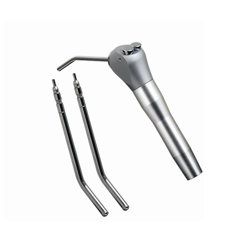 High Quality Dental Air Water Spray 3 Way Syringe with 2 Nozzles Tips Tubes For Dentists
