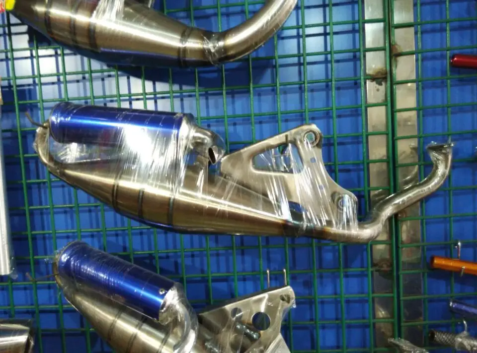 Изменение JOG50 50cc DIO18/27/28/ZX34/35 скутер gy6 выхлопной трубы аксессуары для глушителя запчасти - Цвет: zx35
