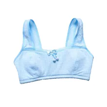 Débardeur pour jeunes filles et adolescentes, petit soutien-gorge d'entraînement, vêtements à carreaux
