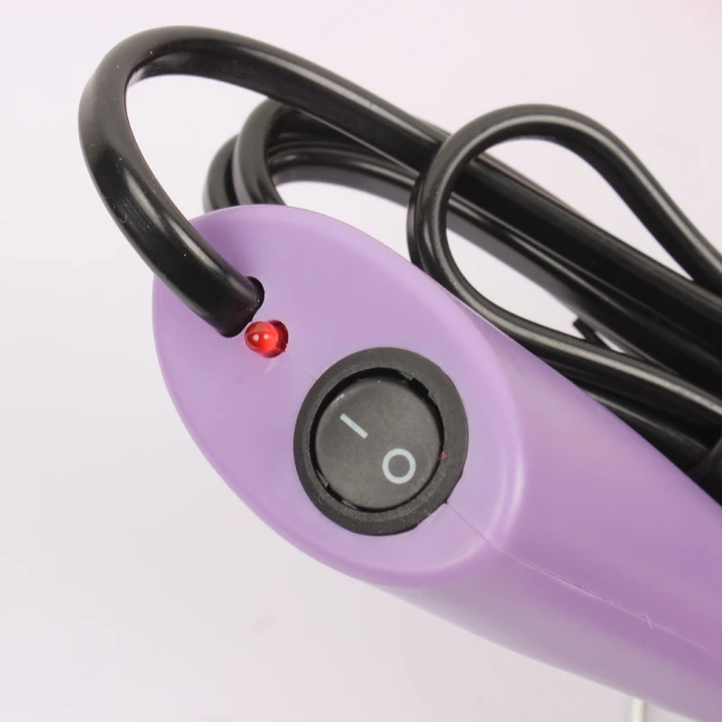  EU/US plug purple/pink/white 7 Tips 5 Seconds Fast Heated Iron-on Hot Fix Rhinestone Applicator Wan - 32806148800