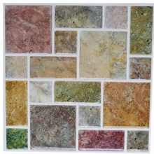 Деревянные Amazon Бестселлер мозаичная настенная плитка водонепроницаемая и съемная Наклейка на стену DIY ваша кухня и ванная комната