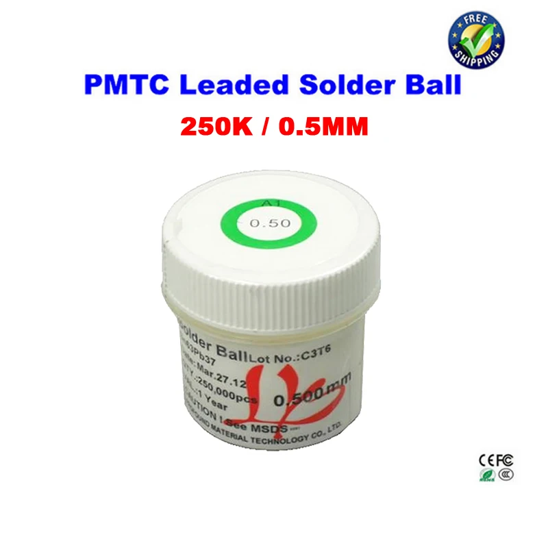 

PMTC leaded solder balls 250k 0.5 mm for bga reballing station